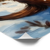 Poster Vintage Otter with Christmas Wreath by Frozen (Coin)