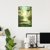 Poster Vintage Palm Bay Florida (Bureau à domicile)