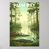 Poster Vintage Palm Bay Florida (Devant)