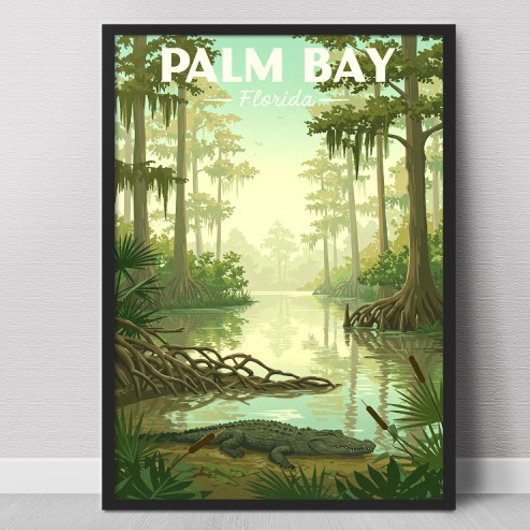 Poster Vintage Palm Bay Florida