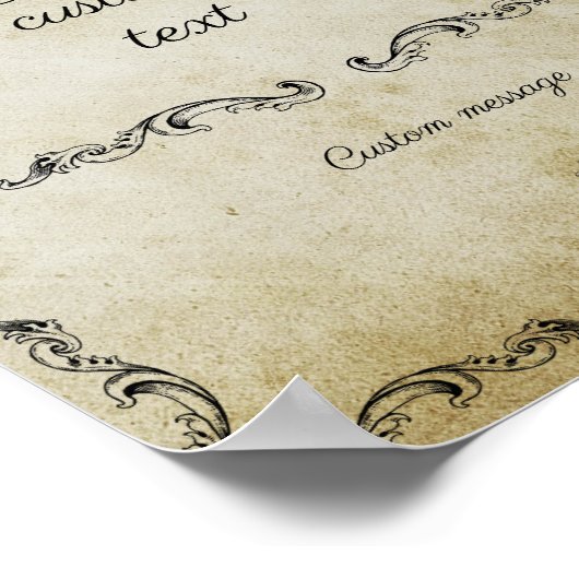 Poster Vintage panneau mariage romantique (Coin)