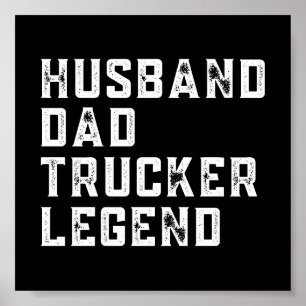 Poster Vintage papa Trucker dit