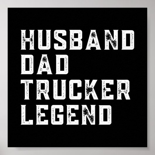 Poster Vintage papa Trucker dit (Devant)