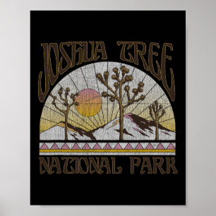 Poster Vintage Parc national de Joshua Tree Rétro Extérie
