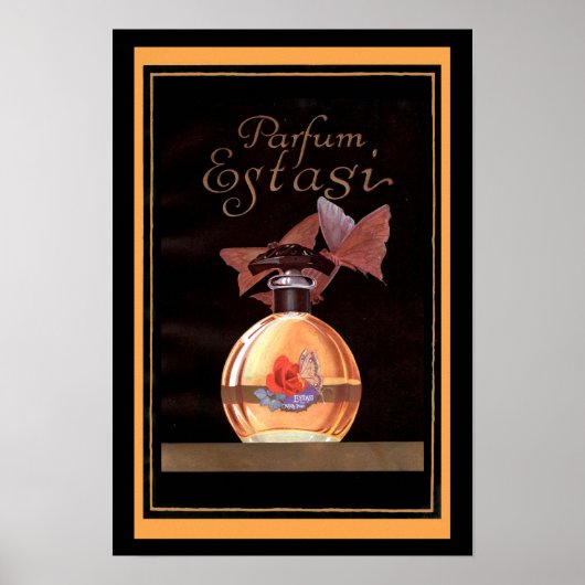 Poster vintage - Parfum Estasi (Devant)