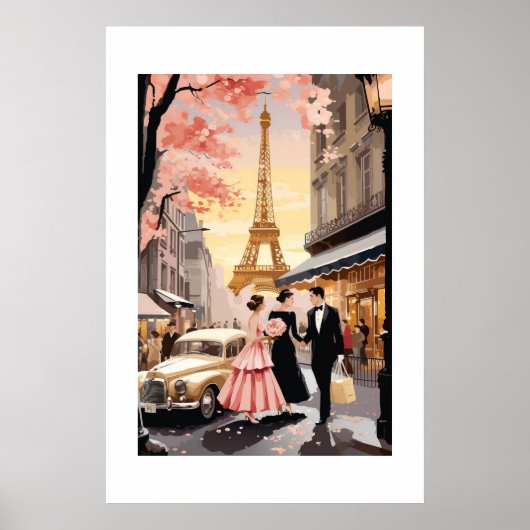 Poster vintage Paris (Devant)