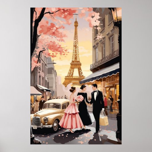 Poster vintage Paris (Devant)
