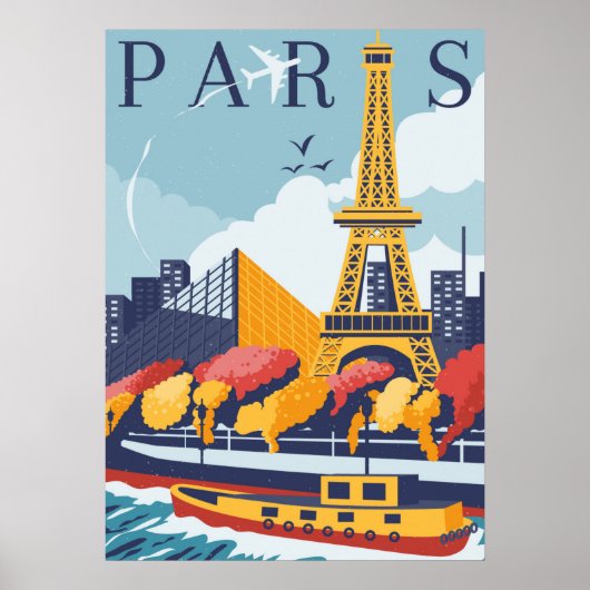 Poster Vintage Paris (Devant)