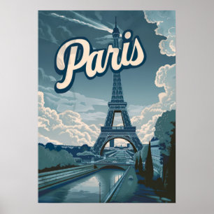 Poster Vintage Paris France