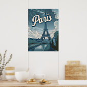 Poster Vintage Paris France (Cuisine)