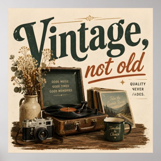 Poster Vintage pas vieux (Devant)