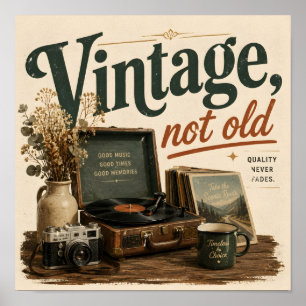 Poster Vintage pas vieux