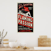 Poster vintage - "Passion flamboyante" (Cuisine)