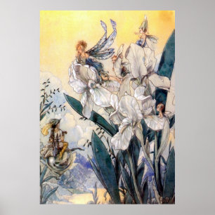 Poster Vintage Pastel Blue Faires