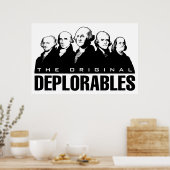 Poster vintage patriotique - Pères fondateurs (Cuisine)