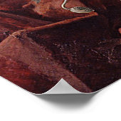 Poster Vintage Paul Biva Panier de pivoines (Coin)