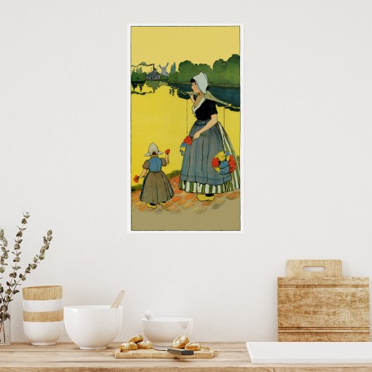 Poster vintage Pays-Bas (Cuisine)