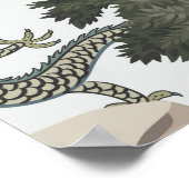 Poster Vintage paysage chinois sans couture motif. Chinoi (Coin)