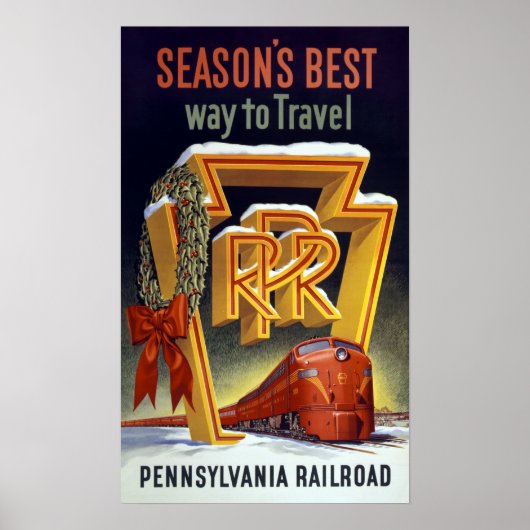 Poster Vintage Pennsylvania Railroad (Devant)