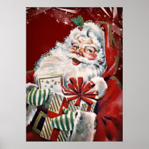 Poster Vintage Père Noël