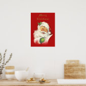 Poster vintage père Noël (Cuisine)