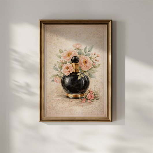 Poster Vintage Perfume Bottle