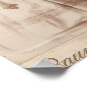 Poster Vintage petite fille (Coin)