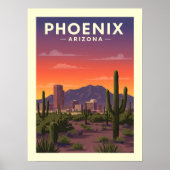 Poster Vintage Phoenix Arizona (Devant)