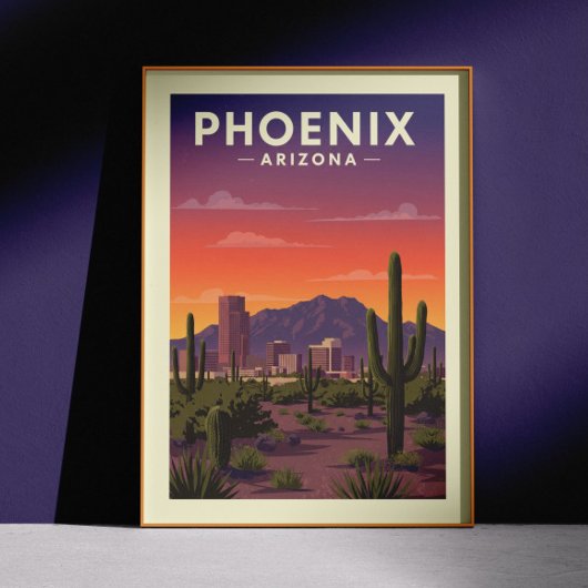 Poster Vintage Phoenix Arizona