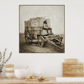 Poster Vintage Photography Wagon of Roger Fenton (Cuisine)