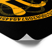 Poster Vintage Pi Day Lover Math Enseignant Mathématicien (Coin)