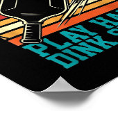 Poster Vintage pickleball retro lines minimal classic  (Coin)