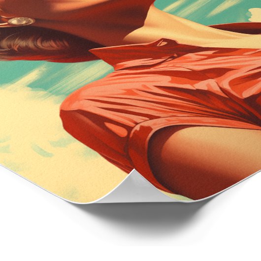 Poster vintage Pinup (Coin)