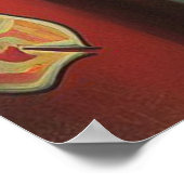 Poster Vintage pompier vers le haut (Coin)