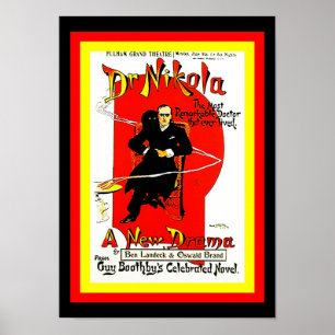 POSTER VINTAGE POP ART GUY BOOTHBY'S DR NIKOLA
