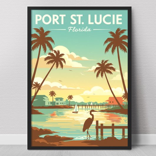 Poster Vintage Port St. Lucie Florida