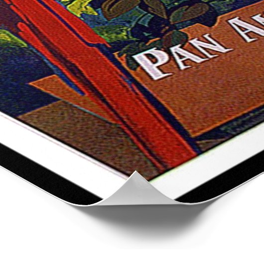 Poster vintage pour imprimer Caraïbes (Coin)