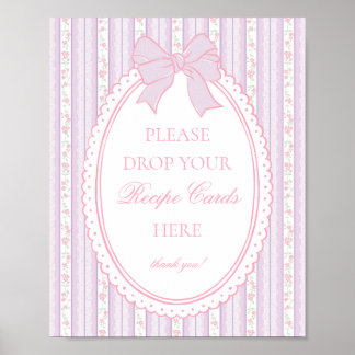 Poster Vintage Pourpre Fantaisie Florale Partagez une Rec