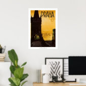Poster vintage Praha (Bureau à domicile)
