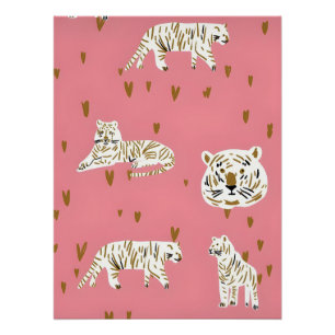 Poster vintage, Preppy Coquette Girl Glossy