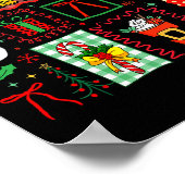 Poster Vintage Preppy Merry Christmas Santa Coquette Bow (Coin)