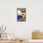 Poster vintage Print Jamaïque (Cuisine)