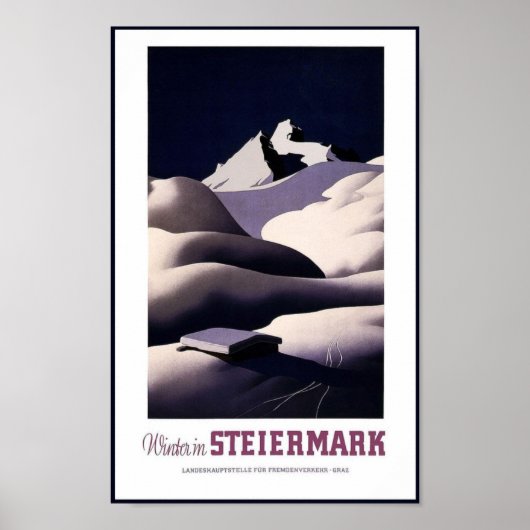 Poster vintage Print Steiermark Travel (Devant)