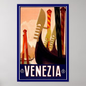 Poster vintage Print Venezia (Devant)