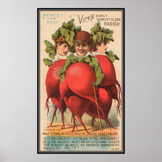 Poster Vintage : publicité agricole - (Devant)