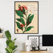 Poster Vintage : publicité alimentaire - (Bureau à domicile)