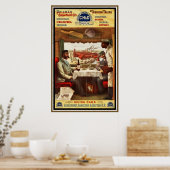 Poster vintage Pullman-trein eetzalen (Keuken)