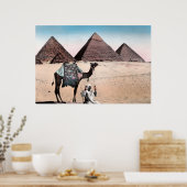 Poster vintage Pyramide coloré (Cuisine)