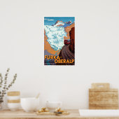 Poster Vintage Railroad Suisse Alpes (Cuisine)