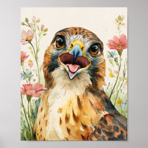 Poster vintage Red Hawk